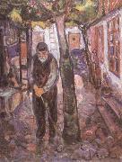 Edvard Munch Old man oil painting